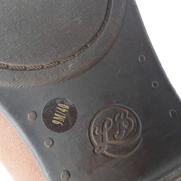 Lucky Brand Ankle Booties Leather Brown 9M Casual Office Vacation Y2K Festival - Picture 10 of 13